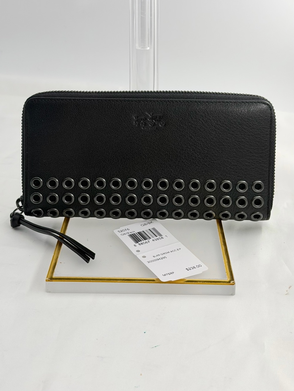 RARE NWT Coach Bleecker Grommet Accordion Zip Wallet #52076- Pristine